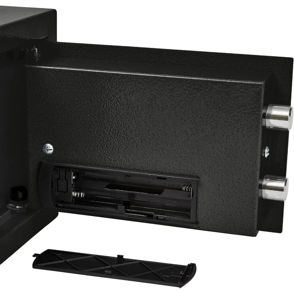 Caja fuerte de seguridad electrónica con entrada de teclado y retorno de claves manuales: guardar objetos de valor, documentos y artículos personales para el hogar
