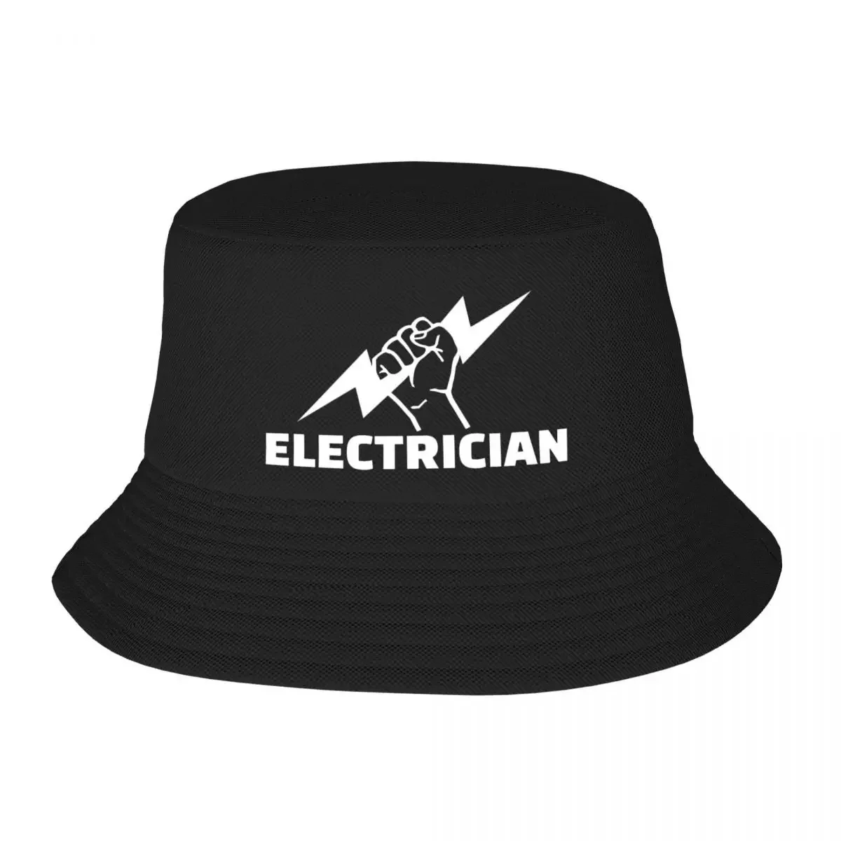 Custom Electrician Beach Bucket Hat Men Women Unisex Engineer Electrical Power Summer Fisherman Cap