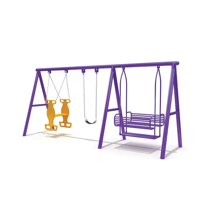 Kids Games Swing Outdoor Playground Six Strand Wire Rope Swing Jmq-1122 Plastic Children's Swing for Garden Use