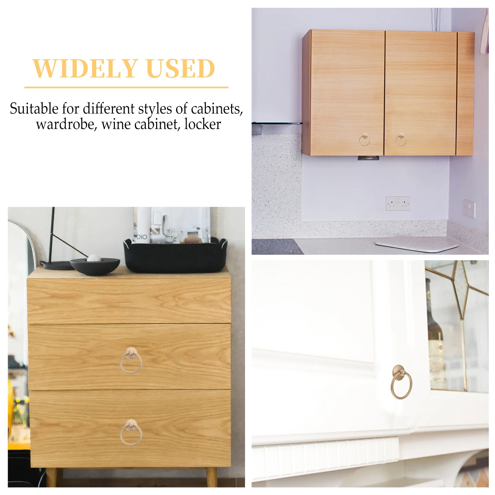 

10pcs Zinc Alloy Door Handles Metal Cabinet Pulls Durable Rustproof Wardrobe Grips For Kitchen Cupboard Drawer Handles