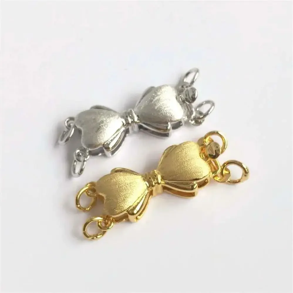 

Findings Women Fashion Beads Pearls Bracelets Metal Clasps Accessories Jewelry Making DIY Golden/Silvery Connector Clasps K069