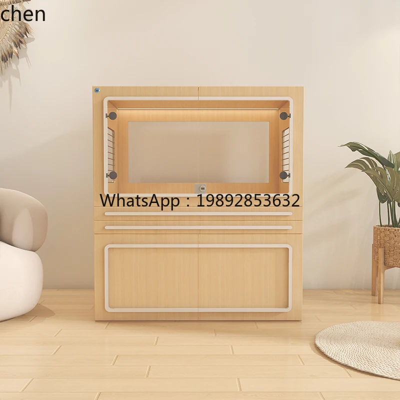 dog cage furniture small and medium-sized pet-proof cage villa indoor dog kennel with toilet