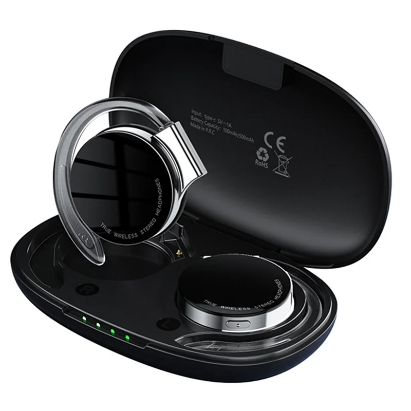 Eccellente-TWS Auricolare wireless over-ear Batteria a lunga durata Bluetooth 5.2 Gancio per l'orecchio aperto Stereo senza fili Non far cadere mai Hifi Facile