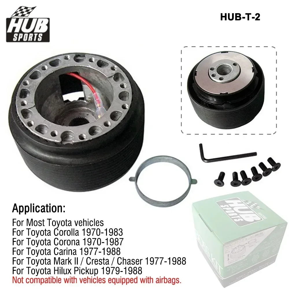 HUB sports Jdm Style Boss Kit 6-Bolt Hole Steering Wheel Hub Adapter For Mitsubishi Honda Toyota ISUZU Subaru Proton Acura etc.