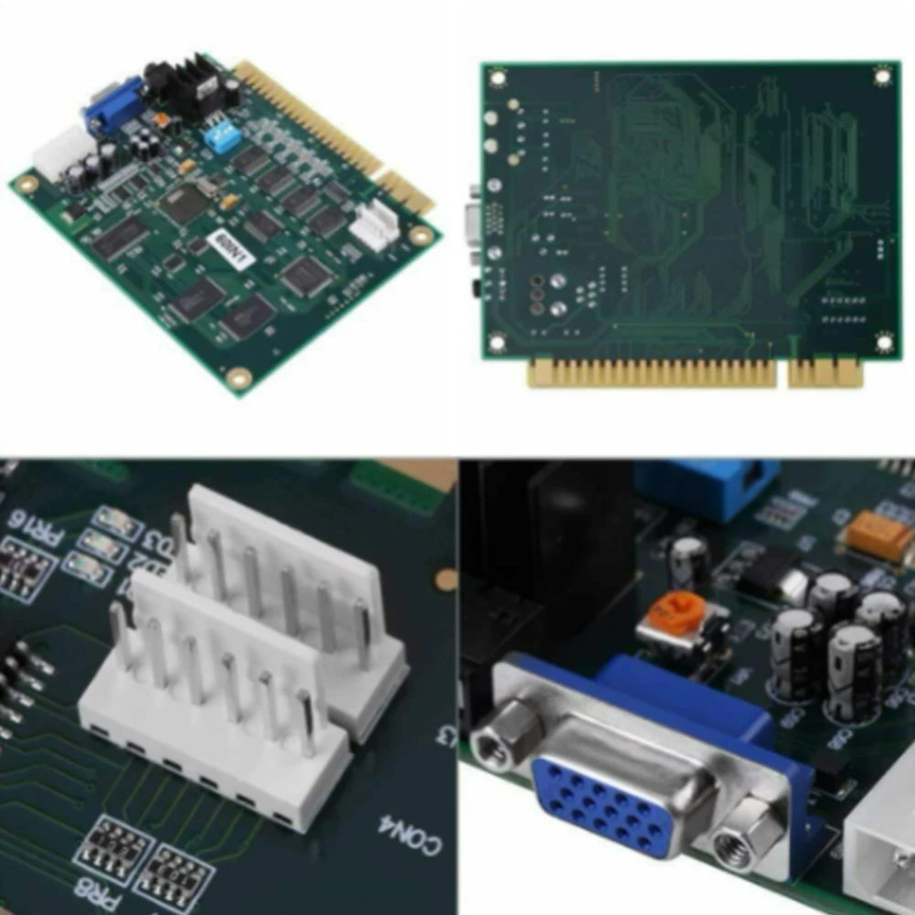 Papan Permainan Arcade ELECT-60 In 1 Horizontal Dengan Kabel 28P Output VGA Untuk Jamma Arcade