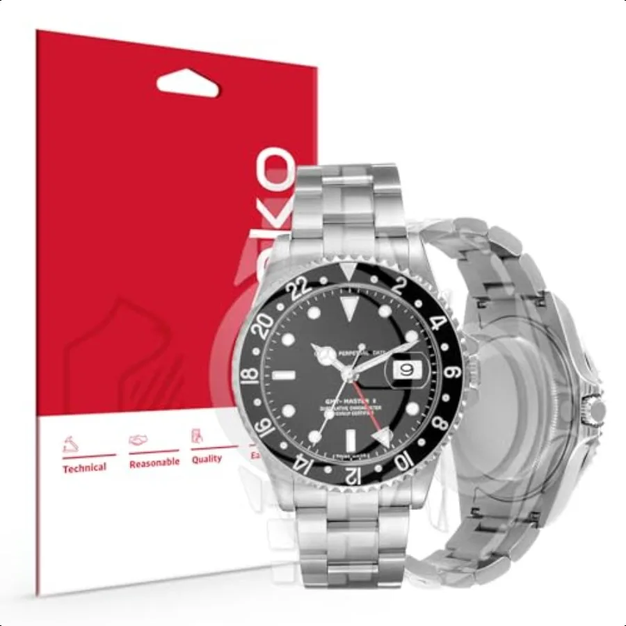 skoko [1Set Komplettpaket-Körperschutzfolie, kompatibel mit Rolex GMT Master II 40 mm Ref.-Nr. 126710 126711 126713 126715 126718