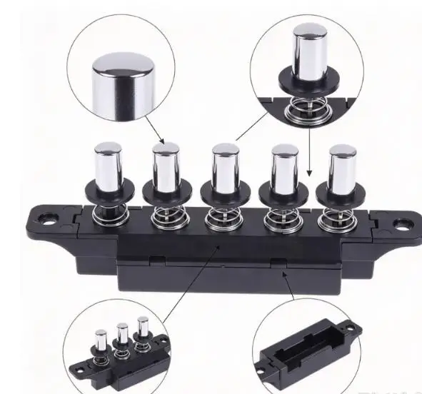 Five-Position Key Switch for Kitchen For Range Hood Airflow Adjustment with Bimetallic and Mounting Flexibility