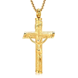 Cross Cremation Jewelry Urn Necklace for Ashes for Women Men Memorial Religious Cross Ashes Jewelry