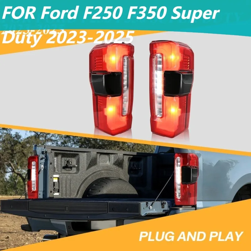 

For Ford F250 F350 Super Duty 2023-2025 Pair Tail Light Assembly with Blind Spot