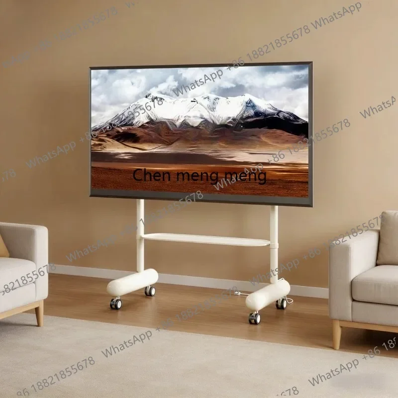 G153 Movable stand Floor TV cart with wheels 55/65/75/85 inch vertical TV cabinet
