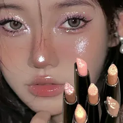 Pearlescent Eyeshadow Stick Pencil Glitter Eyeshadow Makeup Waterproof Shimmer Silkworm Liner Pen Cosmetics Beauty Makeup Tool