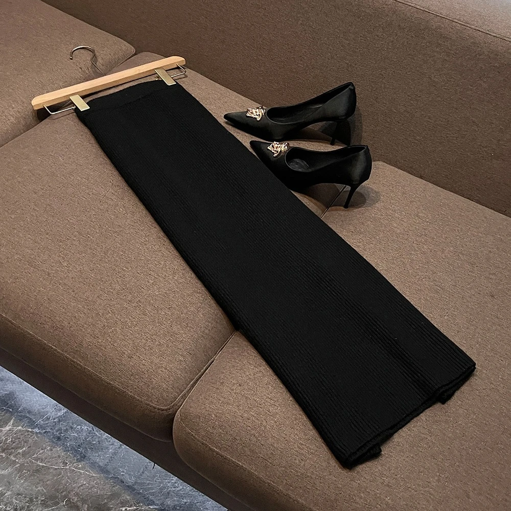 TWOTWINSTYLE Elegant Fresh Two Piece Sets For Women Round Neck Long Sleeve Top High Waist Skirt Casual Set Female New KSE556541 view 6