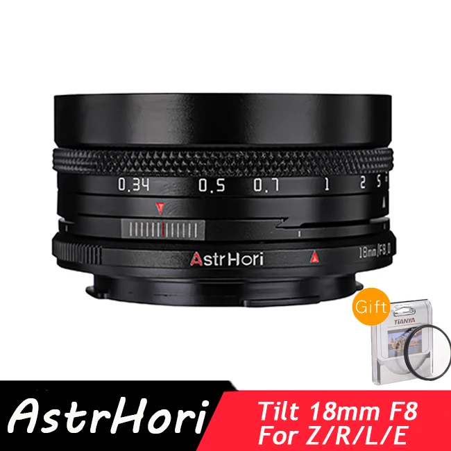 

AstrHori 18mm F8 Tilt Lens Full frame Wide-angle camera Lens for Canon RF Nikon Z Sony E Sigma/Panasonic/Leica L Mount Camera