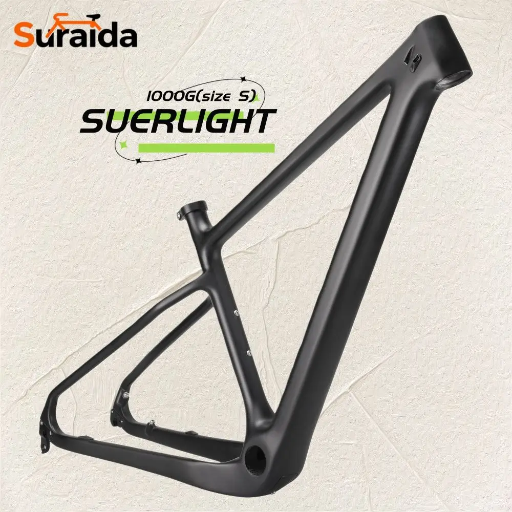 

2025 T100 Suraida Hardtail Mountain Frame Carbon 29er Bike Frame Carbon MTB Frame 142/135mm Bicycle Cycling Accessories NEW