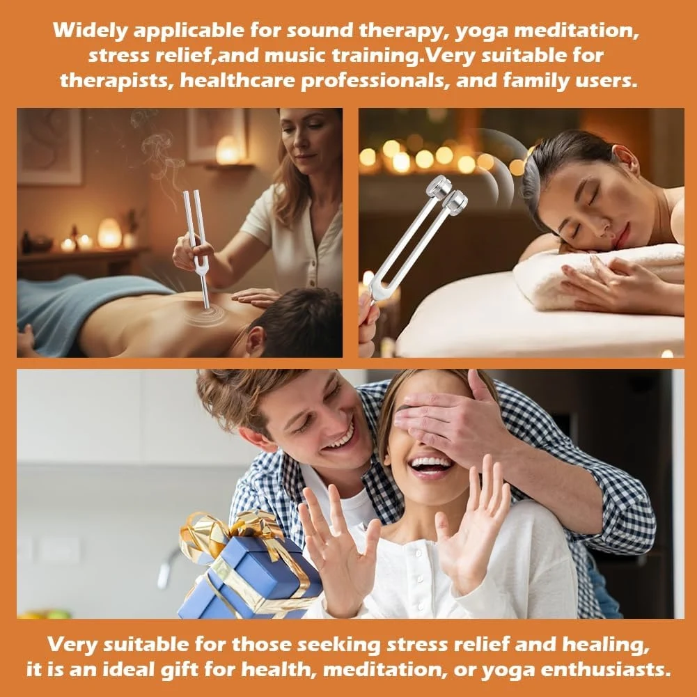 

Набор тюнинговых виброметров A89E для терапии (128 Гц, 136,1 Гц, 256 Гц, 384 Гц) с рефлекторным молоточком, портативный, в кожаном чехле, для работы с звуком