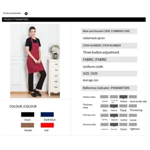 New Fashion Kitchen Apron in the Kitchen: Men's Bosses, Barbecues, Bars, Cafes, Beauty and Water and Anti -Increasing Nail Studio 8 Main Sales Uniform Kitchen - №5