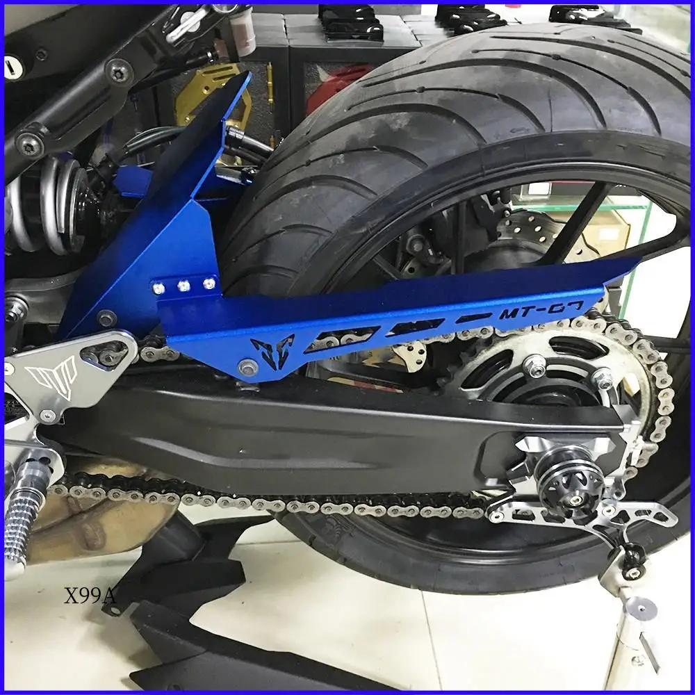 

WO-Motorcycle Chain Guard Cover Rear Fender Tire Hugger Mudguard For Yamaha MT-07 FZ-07 2013-2020