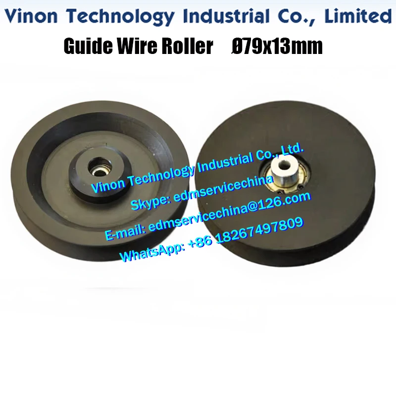 

EDM Wire Guide Roller Ø79x13mm Wire Lead Wheel, Wire Passing Roller, Wire Suction Wheel