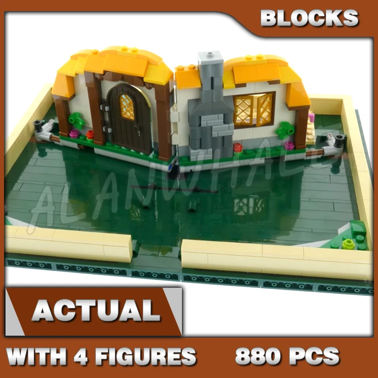 880 Stück Ideen Pop-Up bewegliches Buch Kinderfabel Geschichte Bohnenstange Wolf Giant 11393 Bausteinspielzeug kompatibel mit Modell