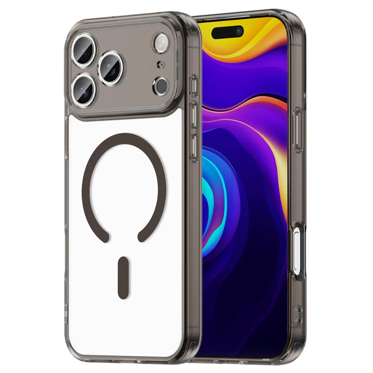 Transparente Handyhülle für iPhone 17 Air, 17E, 16E, 16, 15, 14 Plus, 17 Pro, 16 Pro, iPhone 17 – kompatibel mit MagSafe kabelloser Ladung, Schutzhülle