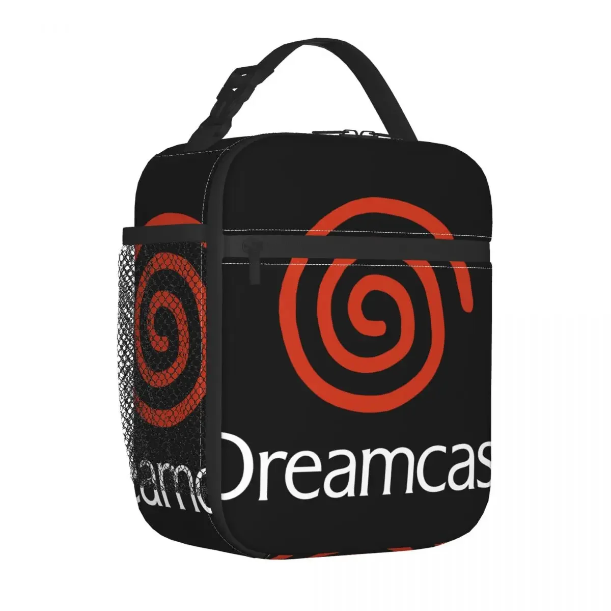 Insulated Lunch Bag Dreamcast Logo Lunch Box Tote Food Handbag