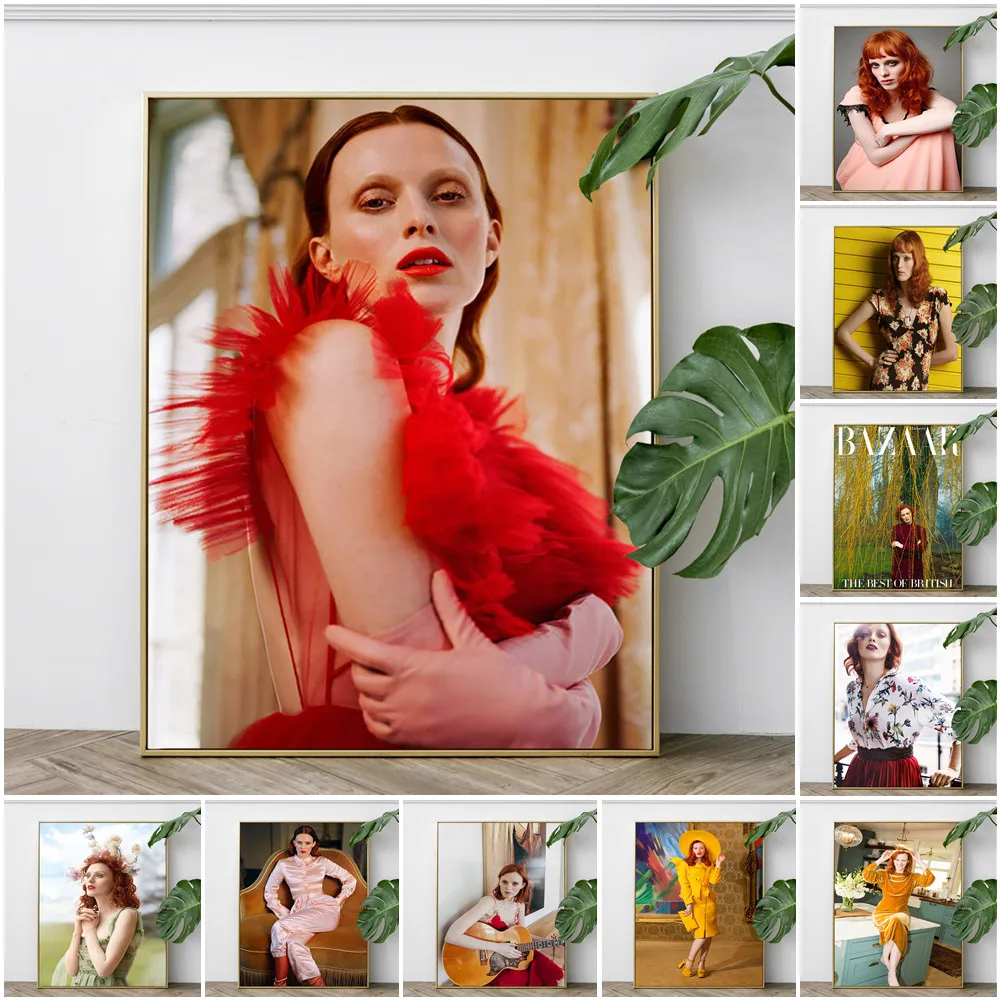 Karen Jill Elson Super Model Fashion Photo Poster Singer Music Wall Art Print Picture Star Canvas Painting Living Room Decor