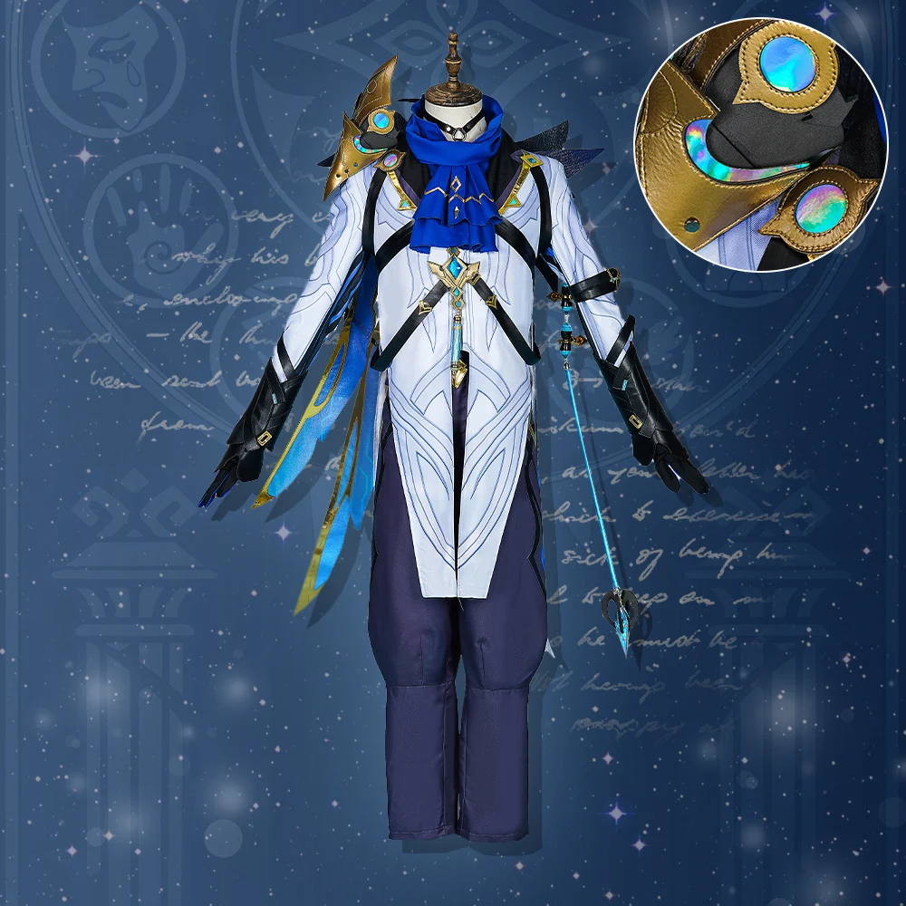 

Genshin Impact Il Dottore Cosplay Costume Full Set XS-XXL Halloween Christmas Comic Con