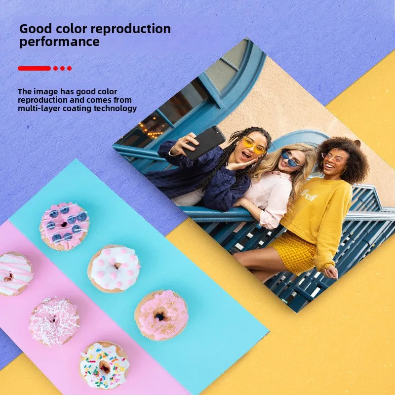 3R/4R/A4 High-Gloss Photo Paper 5-6 Inch Printer Paper Waterproof Durable Photo Printing Paper without Fading