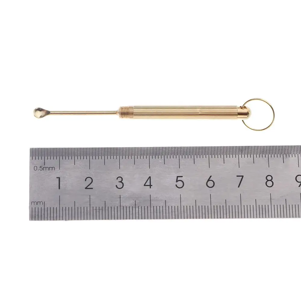 Golden 1PC Earwax Cleaner Health Care Folding Type Ear Dig Tools Curette Ear Wax Removal Tools Ear Spoon