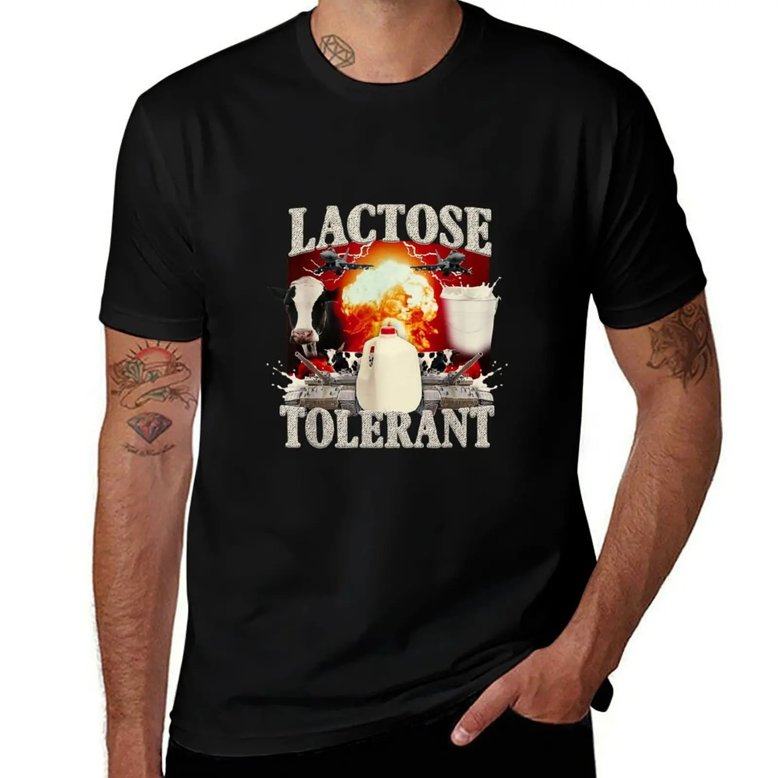 

Lactose Tolerant Funny T-Shirt cheap stuff vintage graphic tee t shirts for men cotton