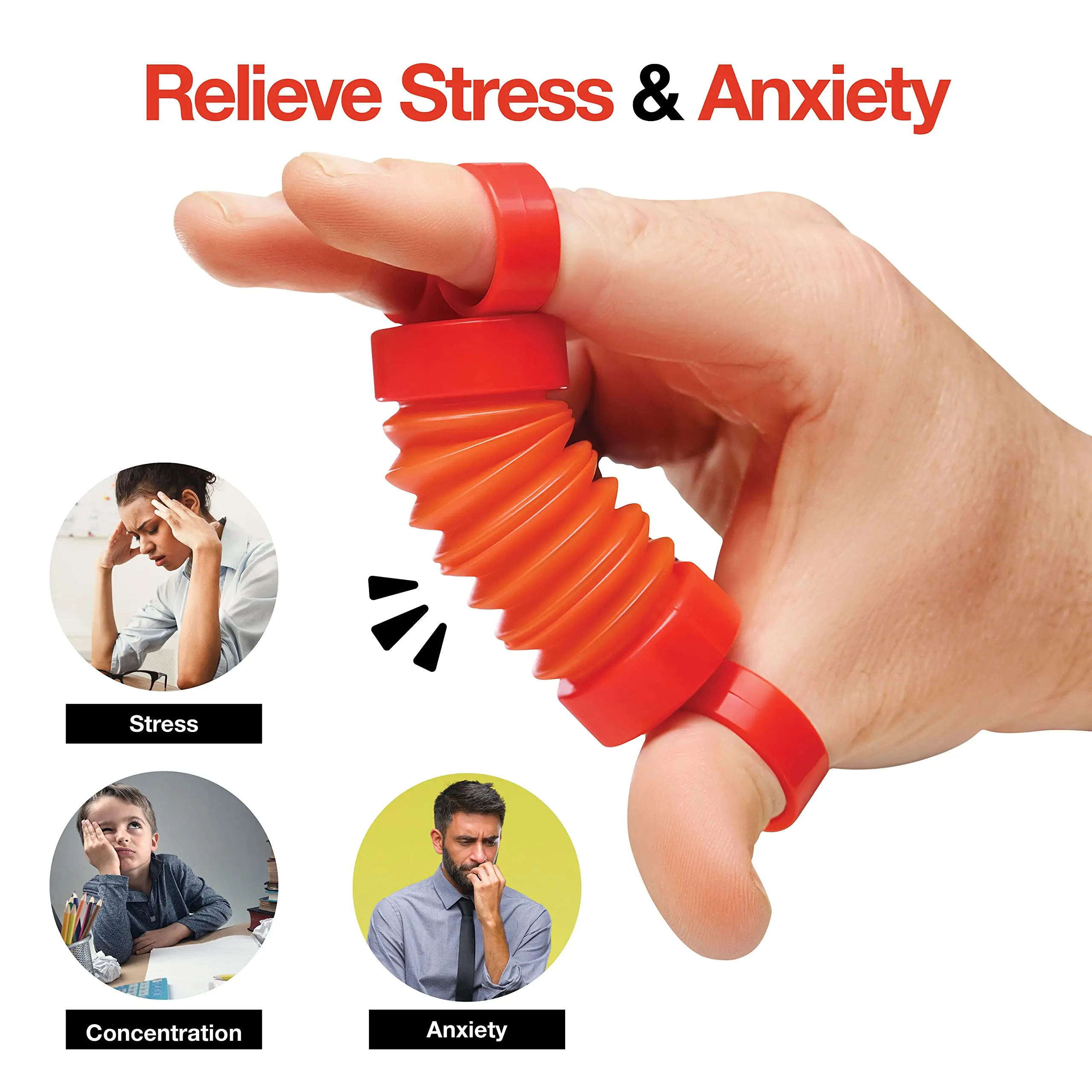 Finger Poppers Fidget Toy for Kids Hand Exercisers Pop Tube Mini Fidget Toys Sensory Toy for Girls and Boys Finger Strengthener