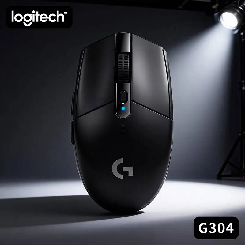 

Беспроводная игровая мышь Logitech G304, датчик HERO, 12000 точек на дюйм, 6 программируемых кнопок, длительный срок службы батареи для ПК, ноутбуков, геймеров