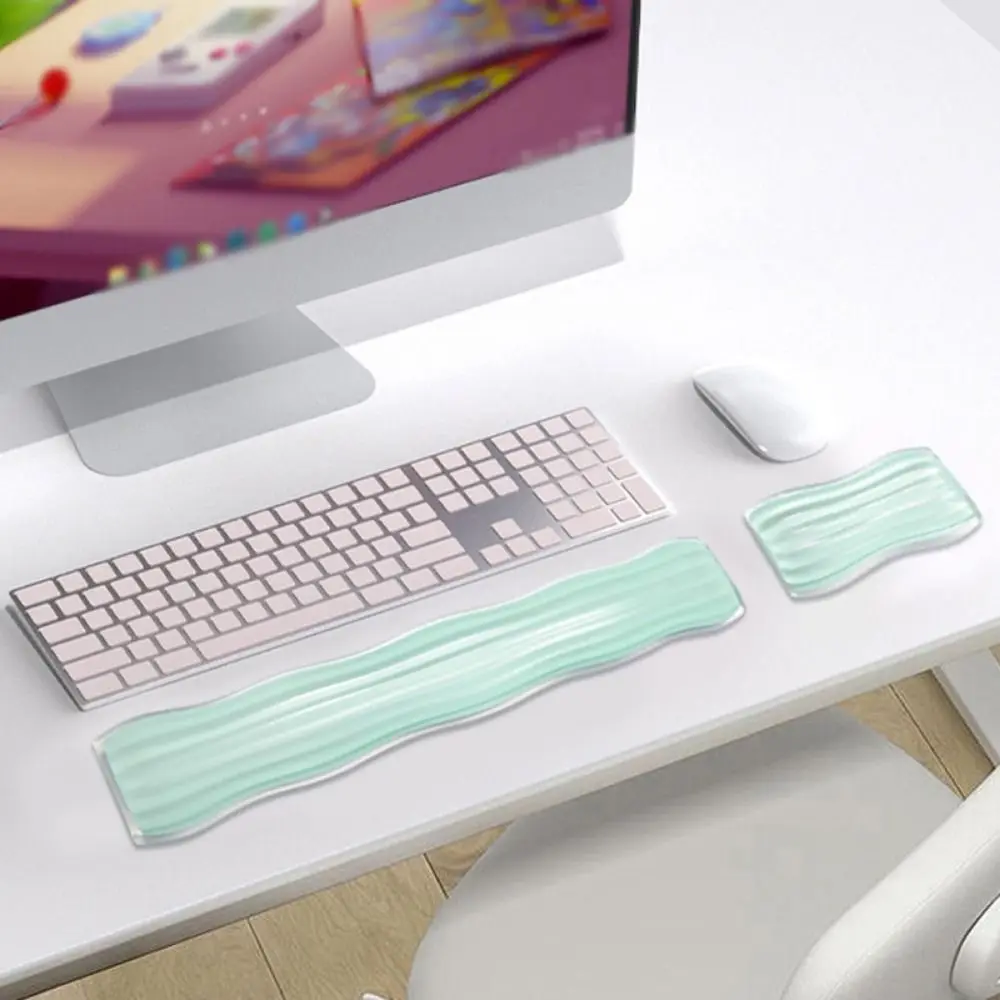 

Easy To Clean Creative Clear Mouse Wrist Rest Transparent Ergonomic Gel Wrist Rest Pad Jelly Soft Silicone Gel Wrist Pad School