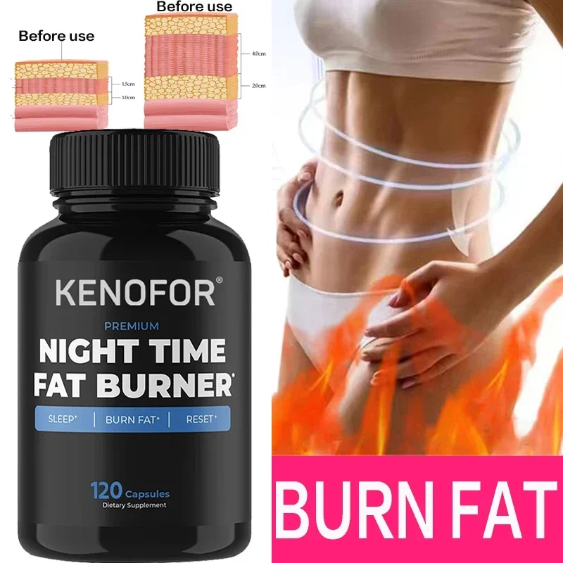 Night Fat Burner - Sleep Supplement, Appetite Suppressant, Energy Supplement - Premium Fat Burning, Muscle Growth, Metabolism