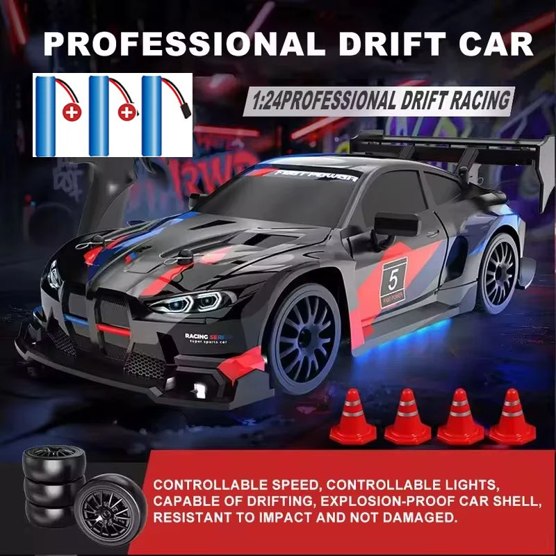 

1:24 RC drift vehicle, Mustang 4WD cars, racing car with remote control, gift, competition racing car, children's toy