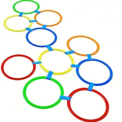 5-20pcs Super Fun Jumping Circle Indoor/Outdoor Game Circular Design Children Balance Agility Training Ground Entertainment Toy