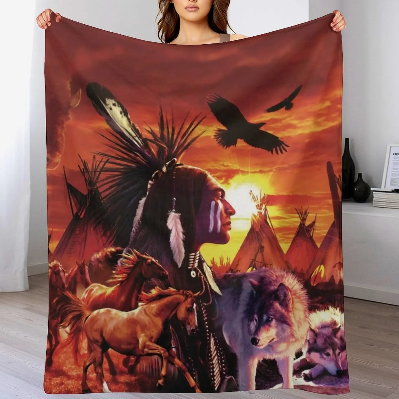 

Brave Throw Blanket decorative Bed Bed covers Soft Plush Plaid Blankets