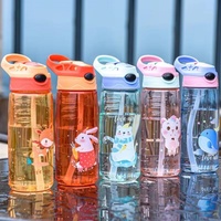 500ml Kids Water Bottle With Straw BPA Free Children Drinking Healthy School Cup