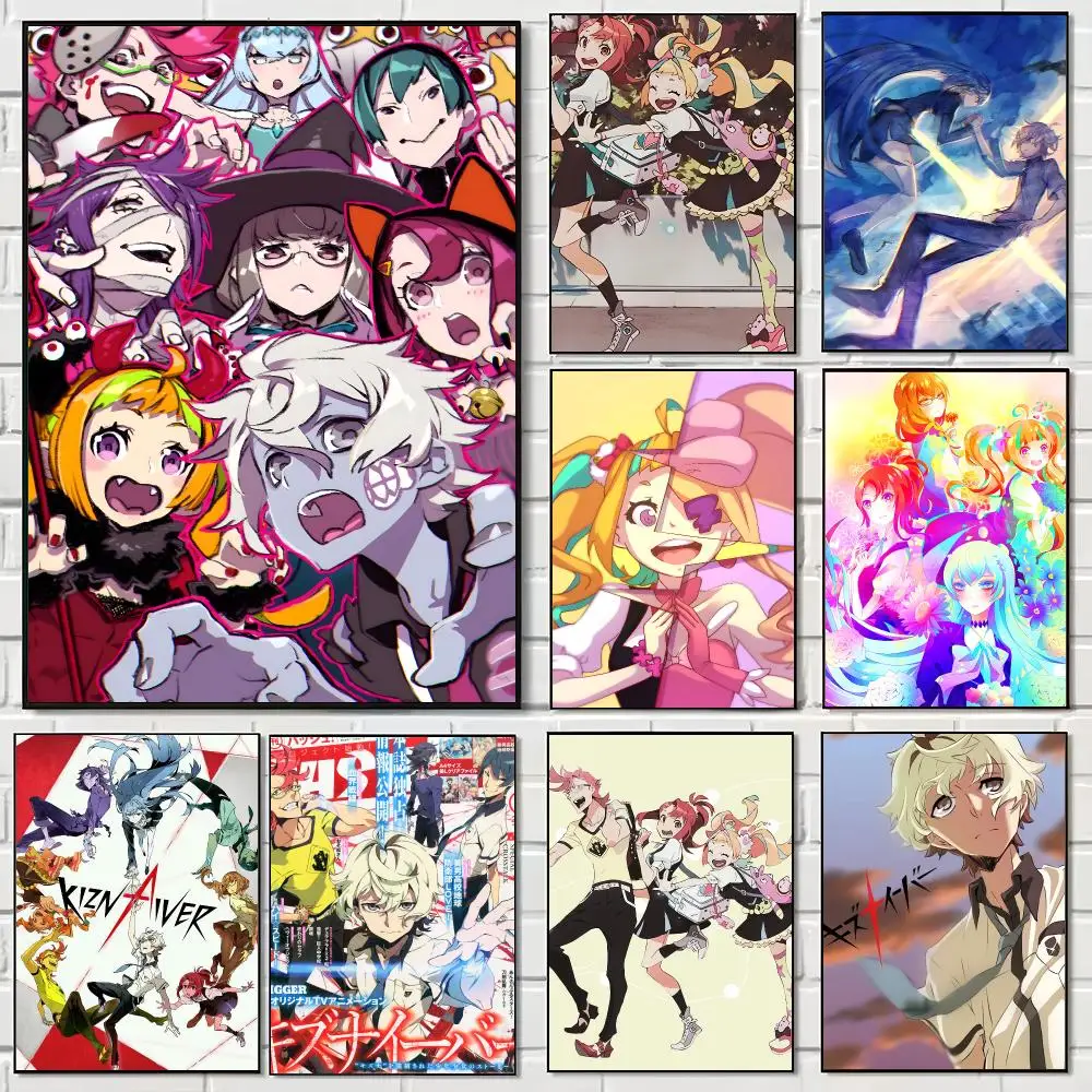 Japanese Anime K-Kiznaiver Poster Pegatina artistica HD autoadhesiva impermeable para salon dormitorio