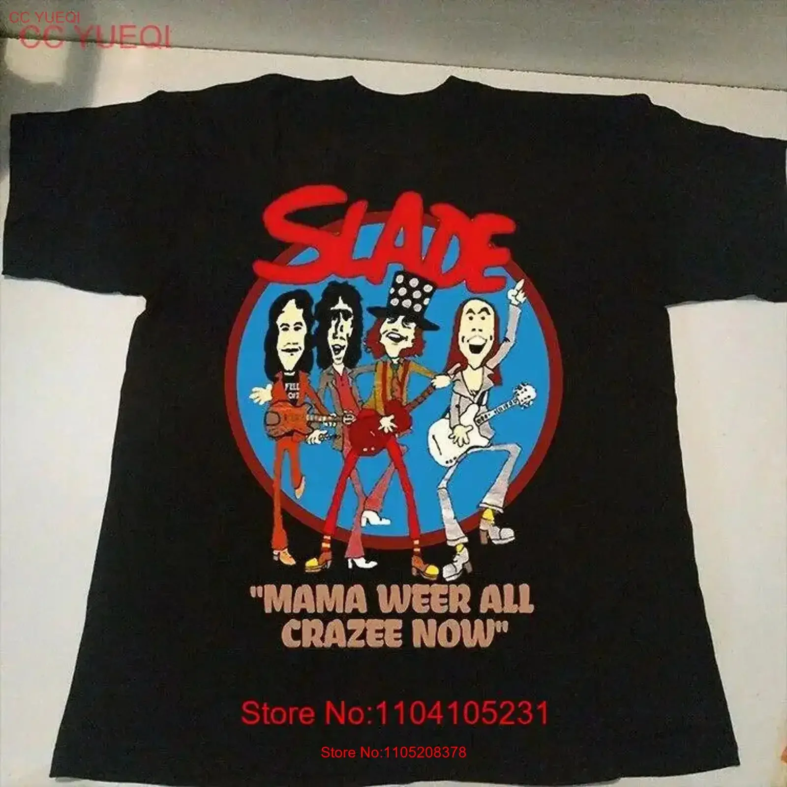 New Popular Slade Band For Fans Christmas S 5XL T Shirt 1N609 vintage Washed Unisex graphic homme Stylish Casual Stretched
