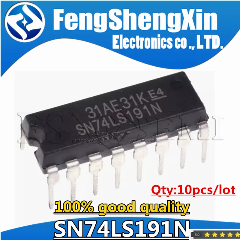 10pcs/lot 74LS191 SN74LS191N HD74LS191P DIP-16 SYNCHRONOUS UP/DOWN COUNTERS WITH DOWN/UP MODE CONTROL IC