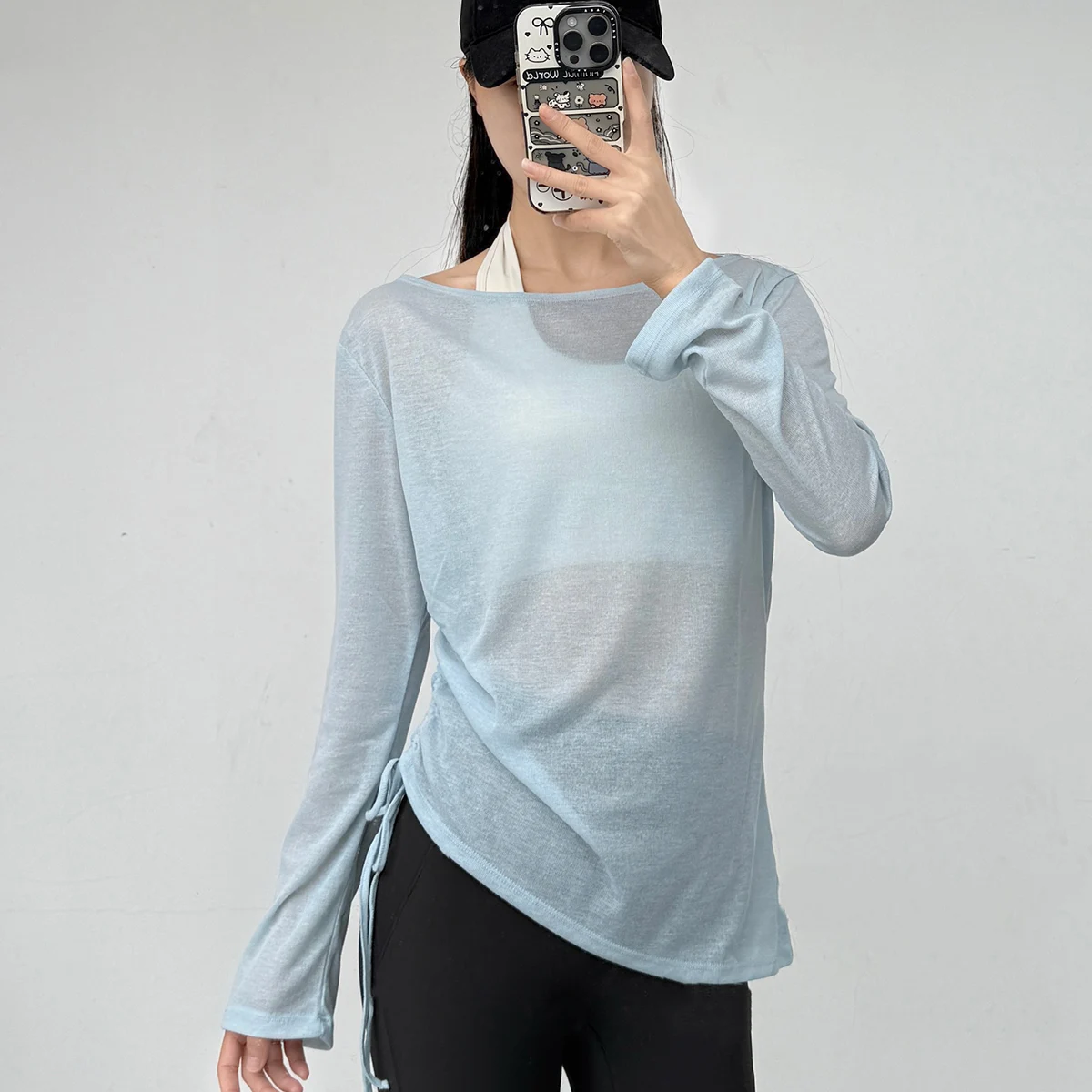 Damen Outdoor-Sportshirt Yoga-Bekleidung Fitness-T-Shirt Lauf-Yoga-Bekleidung Workout-Top Damen-Sportbekleidung Workout-Tops T-Shirt – Detail 10