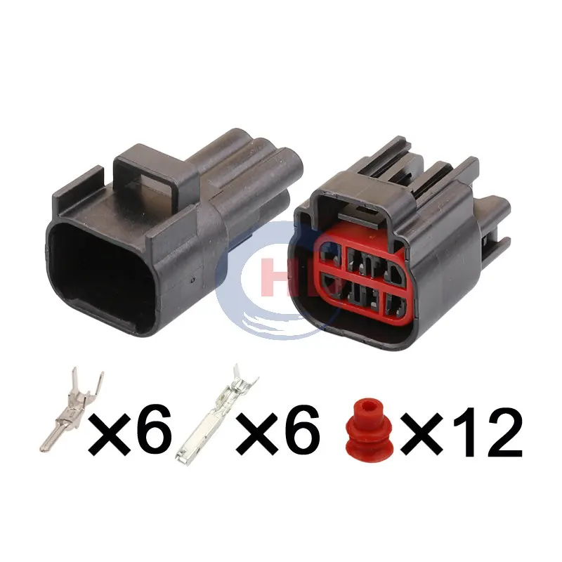 

1-20 sets 6 Pin tail lamp connector HD064F-1.5-11 HD064F-1.5-21