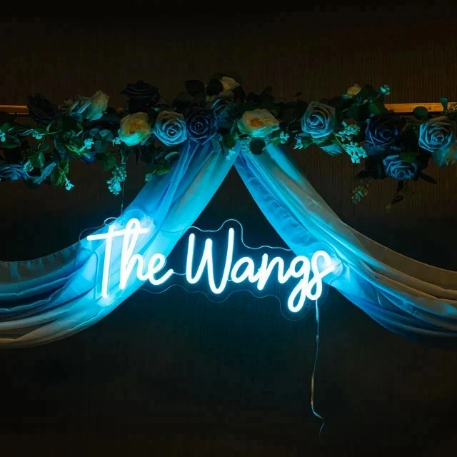 Insegna al neon personalizzata Insegna al neon personalizzata a LED Alimentata tramite USB Multi colore a caratteri per matrimoni, feste di compleanno, illuminazione per decorazioni murali per camera da letto