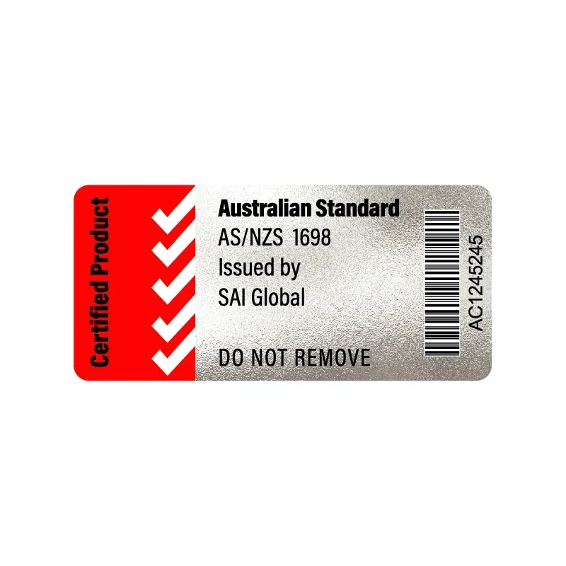 

Australian Standard DO NOT REMOVE Label Certified Product Stickers Batch Inspected Decal THA Stickers motorcycle Helmet