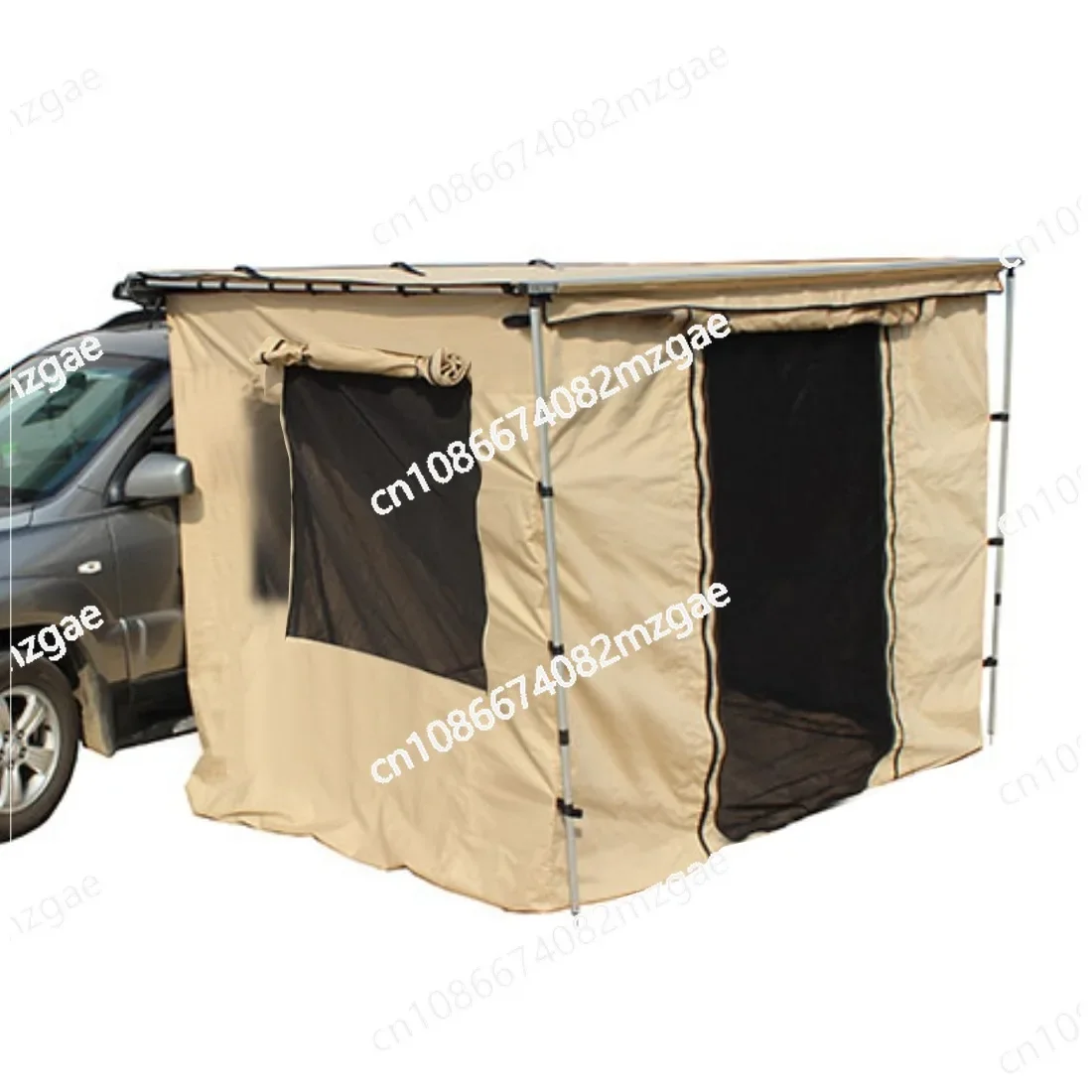 Outdoor Car Side Canopy Tent Sunshade Sunscreen Waterproof Car Awning Vinyl Aluminum Alloy Side Tent Car Side Canopy
