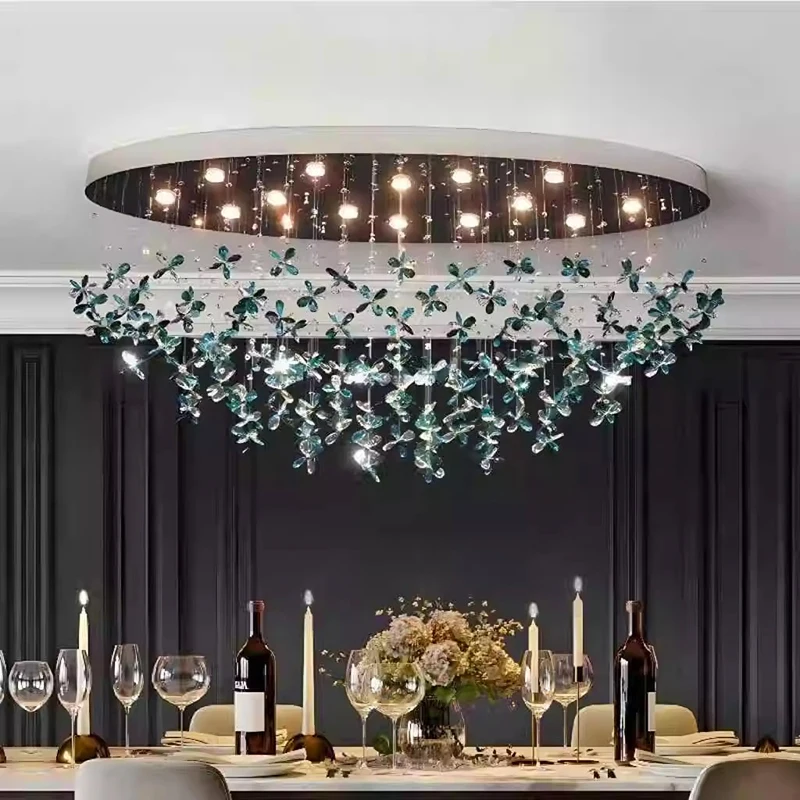 

home decorationPendant lights, luxury crystal living room chandelier, dining room Pendant lamp, ceiling light, indoor lighting