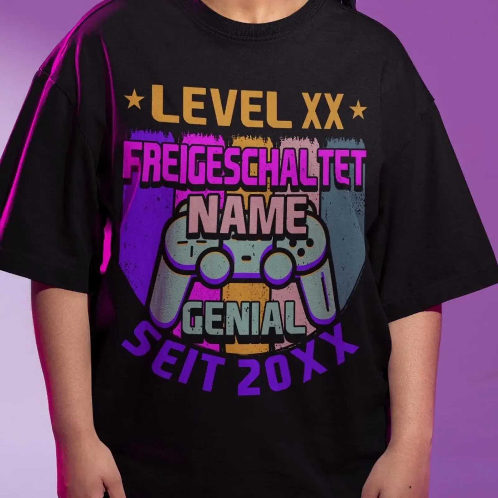 30th Birthday T Shirt Thirty 30 Years Old Next Level Unlocked Idea for Gamers 1992 vintage Washed homme Top For Everyday Wear