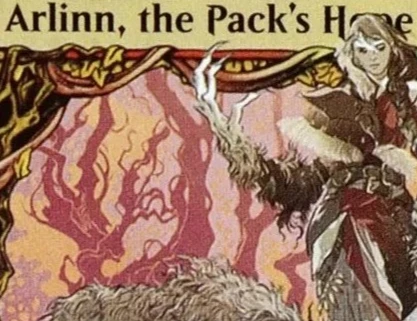 

Arlinn, Pack's Hope Custom TCG Волшебные прокси-карты Черные высококачественные прокси-сборные доски для игр Коллекционные карты