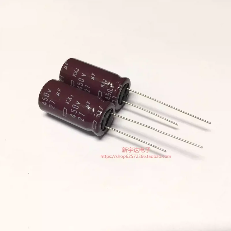 

10-100PCS Black Diamond 450V27UF 12.5X25 KXJ series high-frequency long-life 27UF450V electrolytic capacitor
